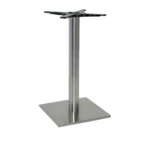 Asztalláb központi BBD 004/400x400 csiszolt acél 71cm 85374 Demos profi fém láb asztalokhoz és bútorokhoz (1db)