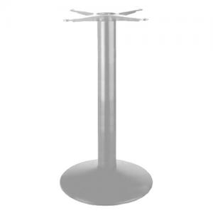 Asztalláb központi BM 012/400 kör szürke 9006 72cm 85326 Demos profi fém láb asztalokhoz és bútorokhoz (1db)