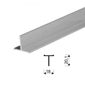 Sevroll "T" profil 18mm peremes 3m ezüst 89013 Sevroll kiemelt gyártási minőségű szerelvény (1db)