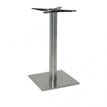 Asztalláb központi BBD 004/400x400 csiszolt acél 71cm 85374 Demos profi fém láb asztalokhoz és bútorokhoz (1db)