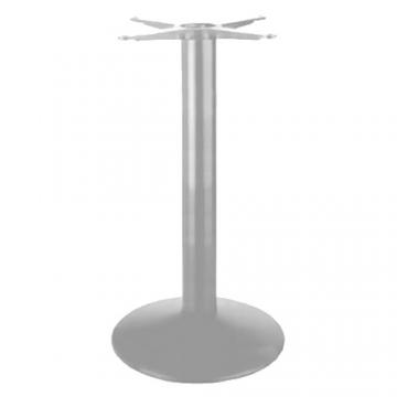 Asztalláb központi BM 012/400 kör szürke 9006 72cm 85326 Demos profi fém láb asztalokhoz és bútorokhoz (1db)