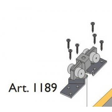 Beltéri ajtóvasalat harmonika ajtóhoz felső görgő 40kg/szárny Art.1189 DT317 Terno bútoripari kellék magas minőségben (1db)
